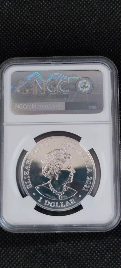 【随心拍&Getcoins】钱币拍卖第九十期～ 澳大利亚2021年梦幻星空系列鲨鱼座半盎司彩色银币