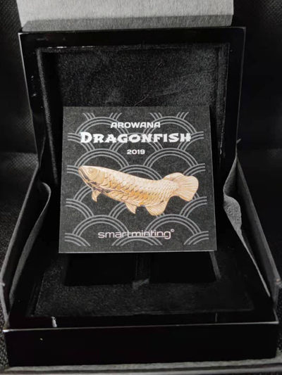 【随心拍&Getcoins】钱币拍卖第九十期～ 帕劳2019年金龙鱼2盎司银币 高浮雕珐琅镀金工艺