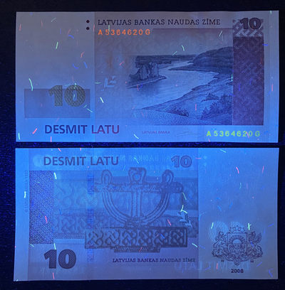 小福收藏团购第35期（上） 拉脱维亚 2008年 10 拉图 精品稀缺品种 前欧元区纸币 关门年份