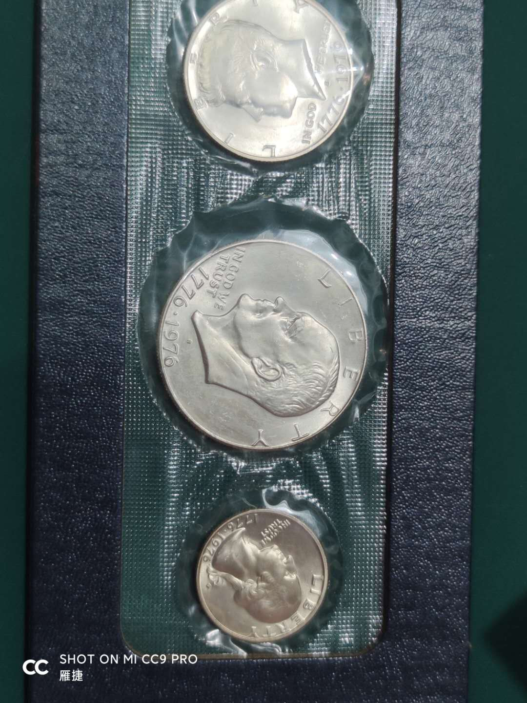 燕姐换藏第四十四场 1976年美国红信封银币套币三枚