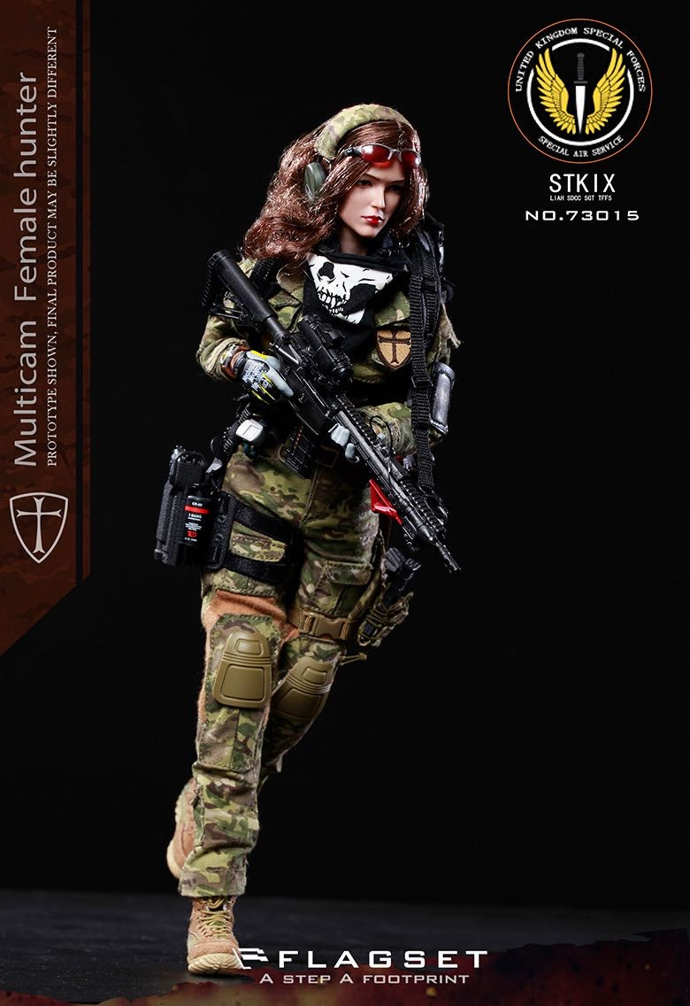 零元拍：FLAGSET ：1/6 战争天使 MC迷彩 - 安琪拉 Angela（FS-73015）