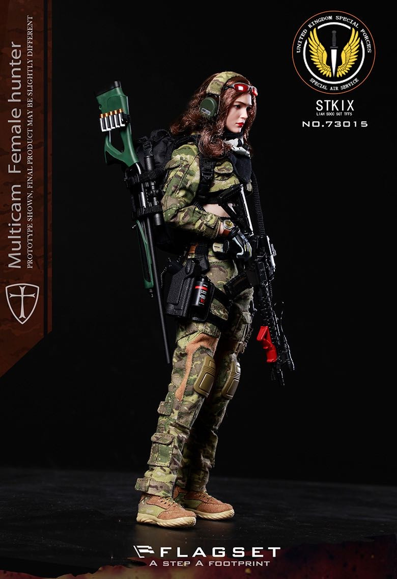 零元拍：FLAGSET ：1/6 战争天使 MC迷彩 - 安琪拉 Angela（FS-73015）