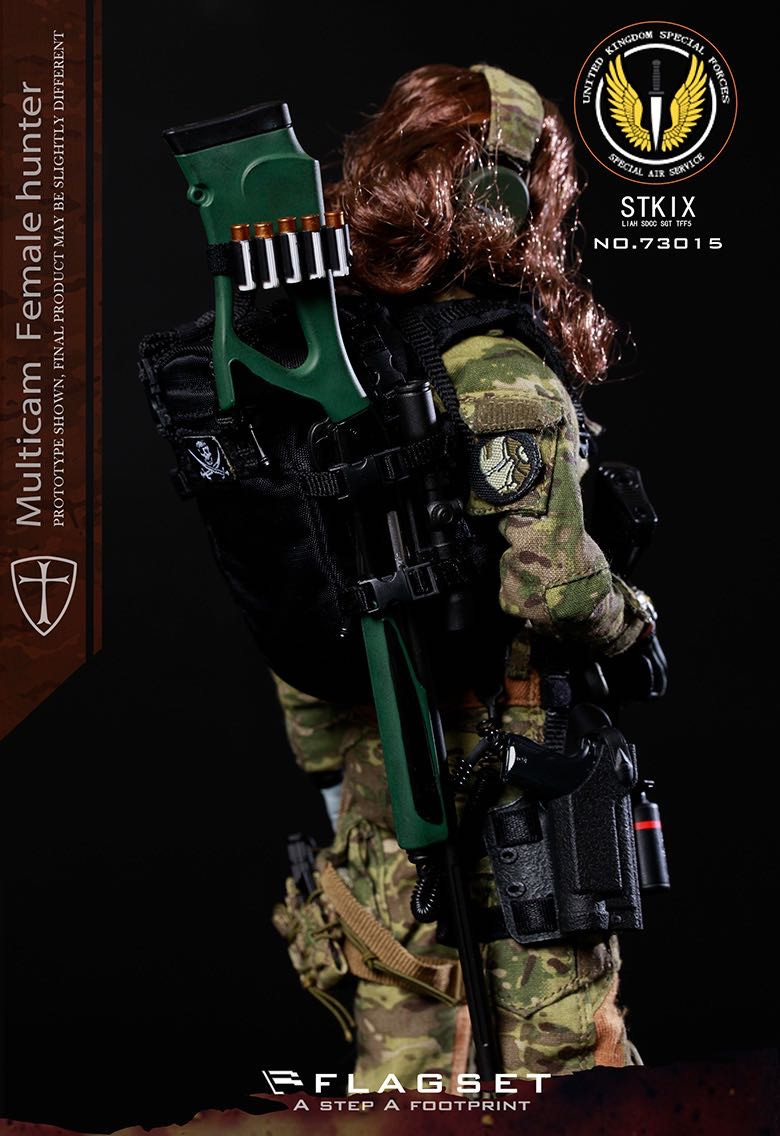 零元拍：FLAGSET ：1/6 战争天使 MC迷彩 - 安琪拉 Angela（FS-73015）