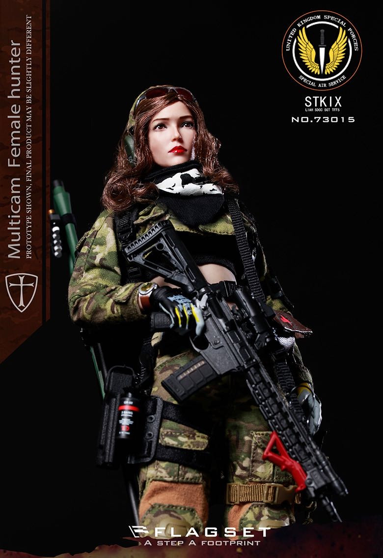 零元拍：FLAGSET ：1/6 战争天使 MC迷彩 - 安琪拉 Angela（FS-73015）