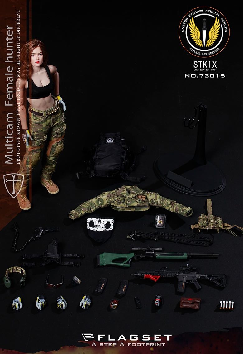 零元拍：FLAGSET ：1/6 战争天使 MC迷彩 - 安琪拉 Angela（FS-73015）