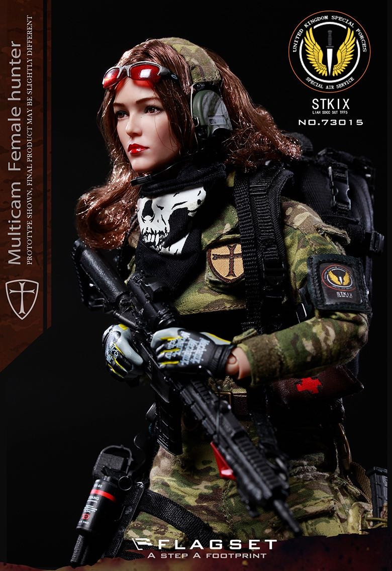零元拍：FLAGSET ：1/6 战争天使 MC迷彩 - 安琪拉 Angela（FS-73015）
