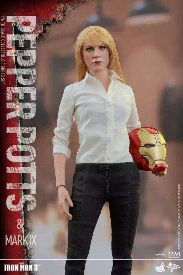 零元拍：Hot Toys - 1/6《钢铁侠3》小辣椒+MK9套装 -MMS311-全新未拆。
