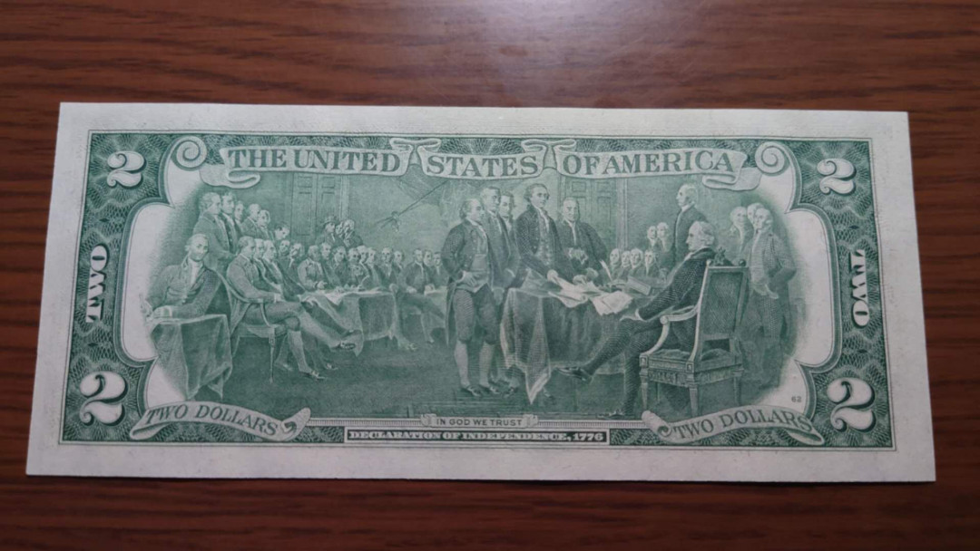 今晚八点整~【囧羊收藏】精选微拍第27期暨2021年第十八期 港澳及外币精选 1976年美国2元 全新绝品刀拆 全程无47尾号321