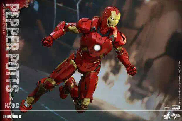 零元拍：Hot Toys - 1/6《钢铁侠3》小辣椒+MK9套装 -MMS311-全新未拆。