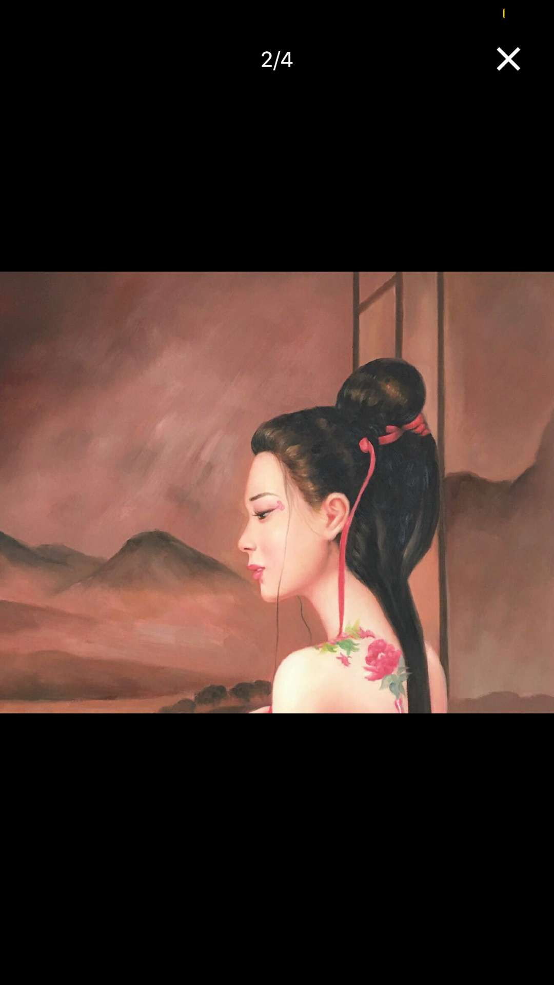 【鲸贝乐淘】千字文·第“省躬讥诫，宠增抗极”号拍卖·两拍包邮 油画名家陈一茗作品真迹，半裸女，90*60
