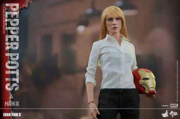 零元拍：Hot Toys - 1/6《钢铁侠3》小辣椒+MK9套装 -MMS311-全新未拆。