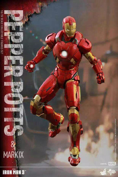 零元拍：Hot Toys - 1/6《钢铁侠3》小辣椒+MK9套装 -MMS311-全新未拆。 - 零元拍：Hot Toys - 1/6《钢铁侠3》小辣椒+MK9套装 -MMS311-全新未拆。
