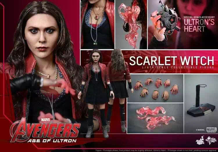 零元拍： Hottoys 1/6 MMS301《复仇者联盟2-奥创纪元》- 绯红女巫