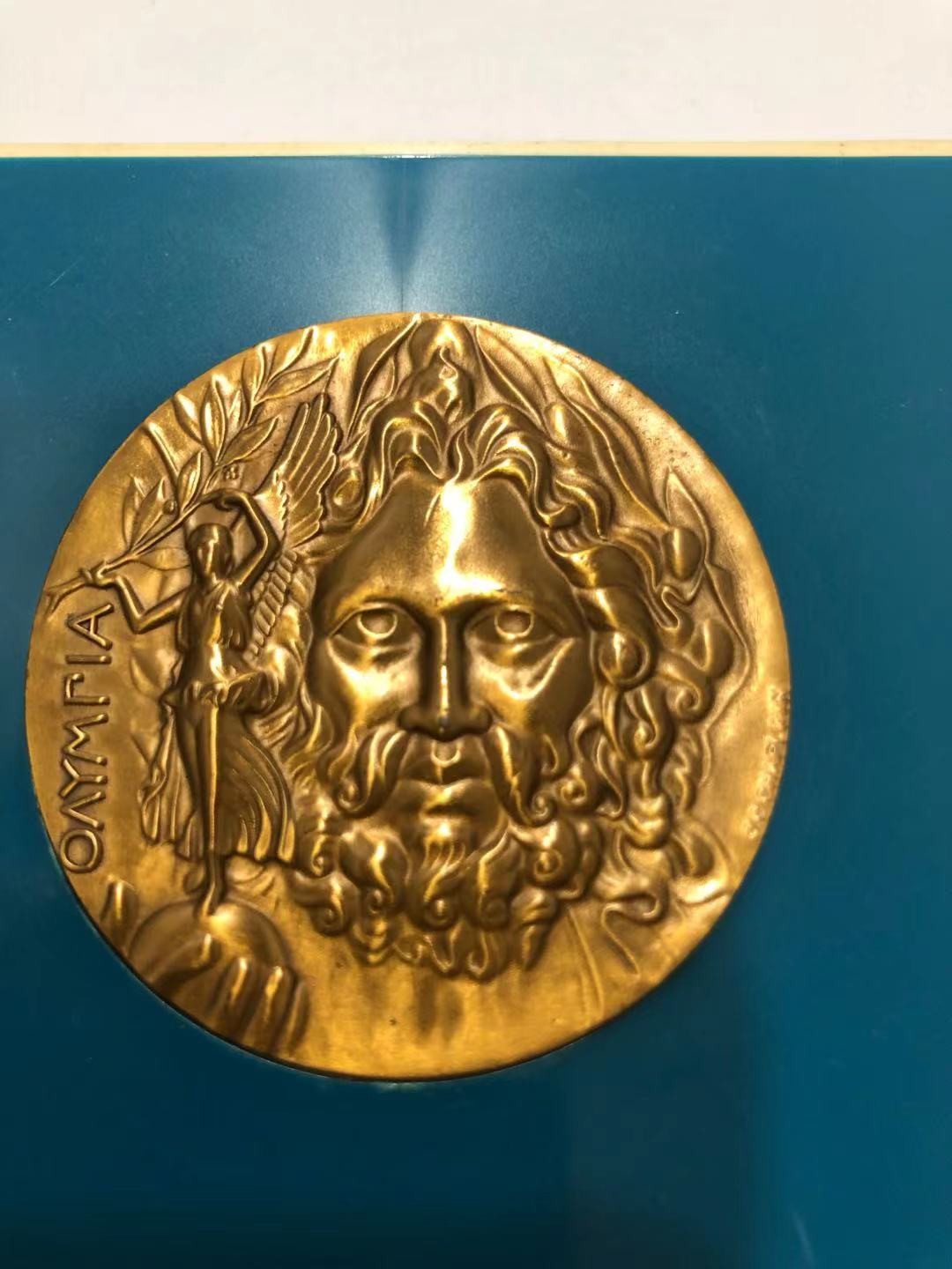 喜迎🐂年艺术麦朵尔第十三场拍卖 日本出品 纪念1896年奥运会铜章 （复刻版）