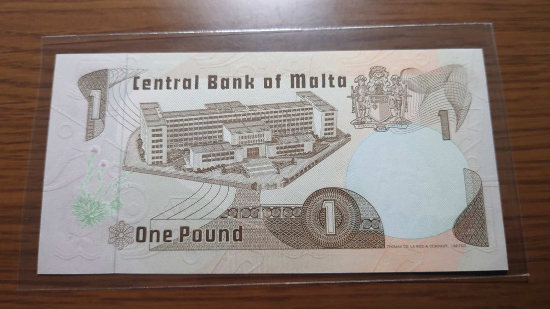 今晚八点整~【囧羊收藏】精选微拍第27期暨2021年第十八期 港澳及外币精选 1967年马耳他1元 全新绝品无47