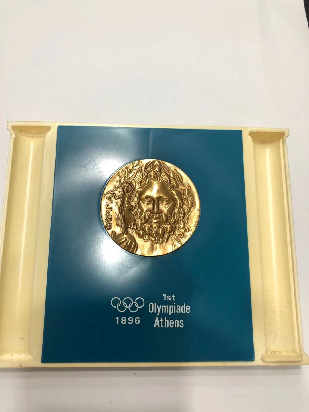 喜迎🐂年艺术麦朵尔第十三场拍卖 日本出品 纪念1896年奥运会铜章 （复刻版）