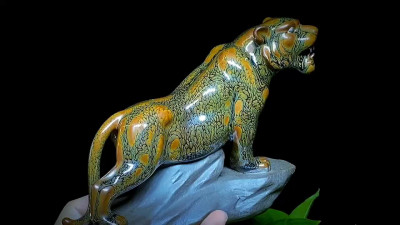 端午节活动福利价高端建盏茶器 非遗传承人吴继旺（虎啸）顶级绿鹧鸪