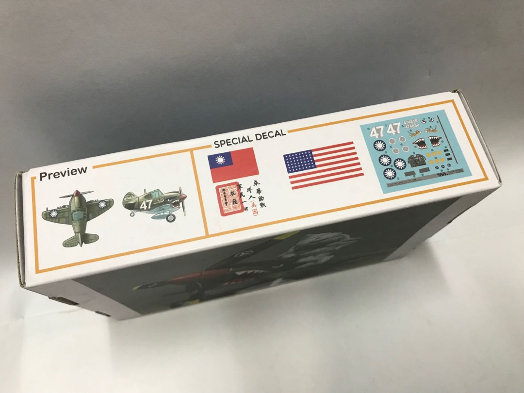 零元拍：T-MODEL Q版 P40战机及飞虎队飞行员模型