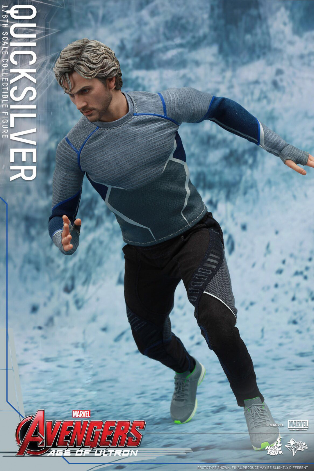 零元拍：Hottoys 1/6 MMS302《复仇者联盟2-奥创纪元》- 快银/Quicksilver