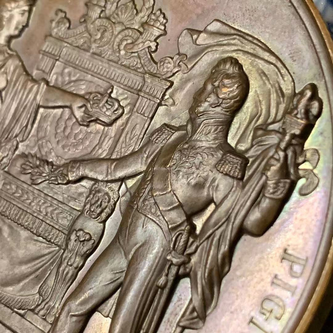 喜迎🐂年艺术麦朵尔第十四场拍卖 19世纪古董麦朵尔：法国国王路易·菲利普一世加冕纪念