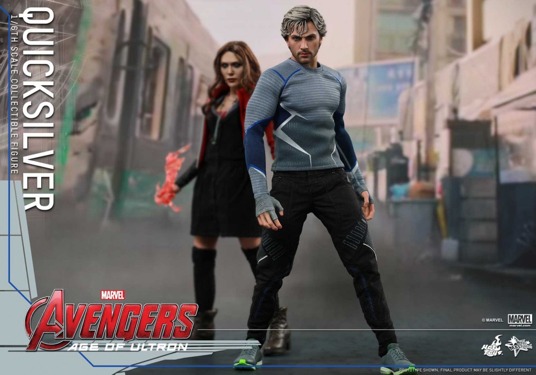 零元拍：Hottoys 1/6 MMS302《复仇者联盟2-奥创纪元》- 快银/Quicksilver