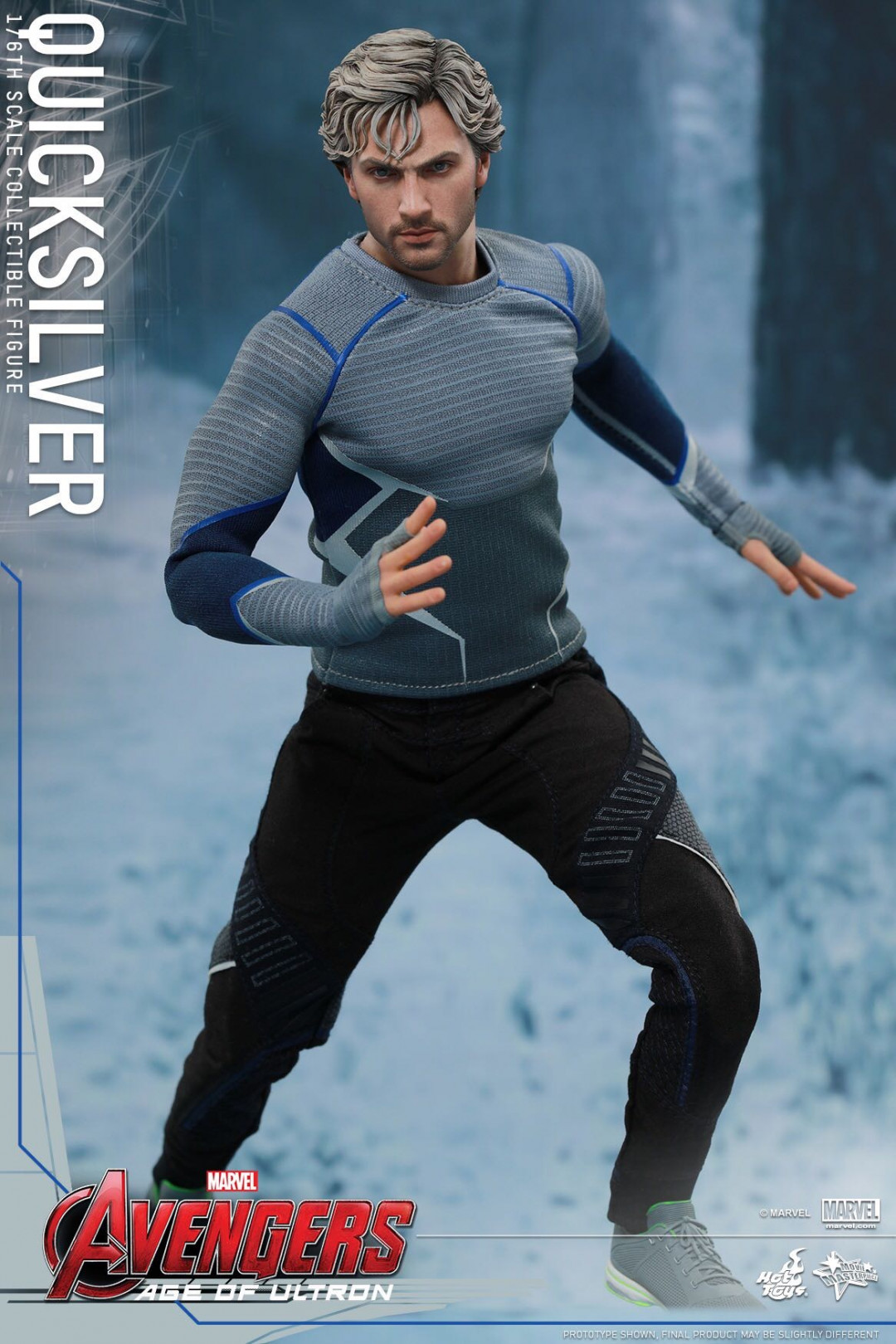 零元拍：Hottoys 1/6 MMS302《复仇者联盟2-奥创纪元》- 快银/Quicksilver