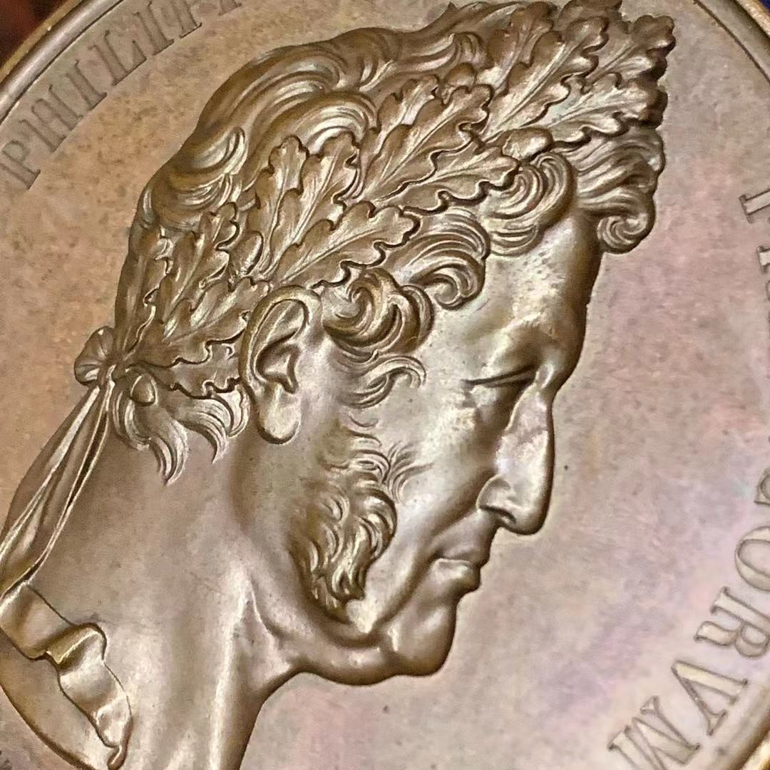 喜迎🐂年艺术麦朵尔第十四场拍卖 19世纪古董麦朵尔：法国国王路易·菲利普一世加冕纪念