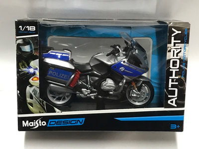零元拍：MAISTO 1/18 BMW R1200警用摩托车模型（蓝色） - 零元拍：MAISTO 1/18 BMW R1200警用摩托车模型（蓝色）