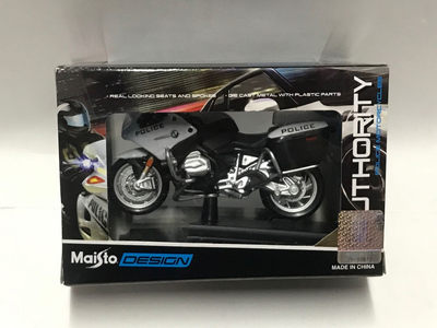 零元拍：MAISTO 1/18 BMW R1200警用摩托车模型（黑色） - 零元拍：MAISTO 1/18 BMW R1200警用摩托车模型（黑色）