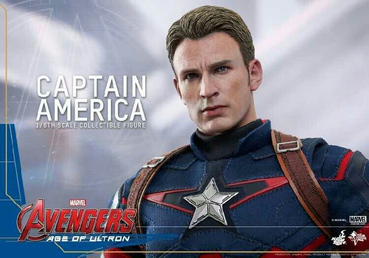 零元拍：Hottoys1/6MMS281复仇者联盟2奥创纪元 美国队长双头配置  全新未拆。
