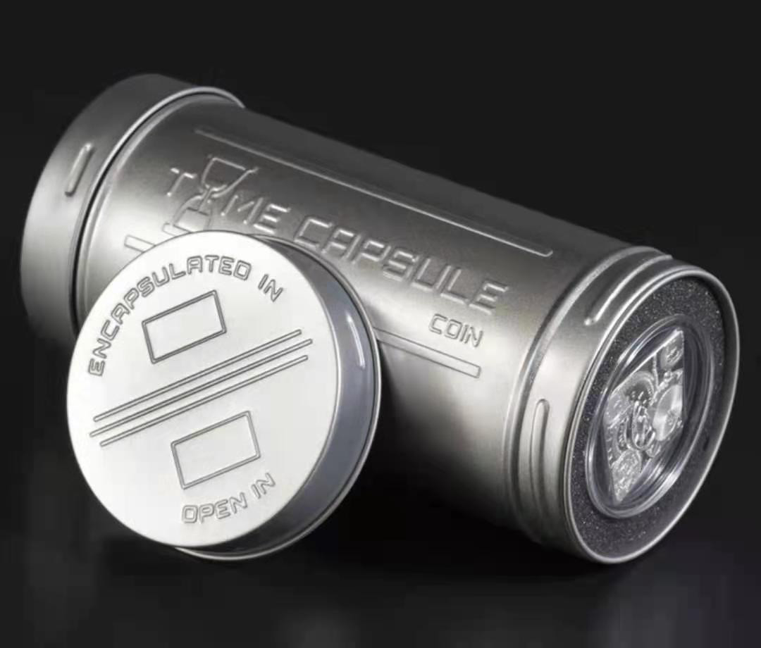 【币观天下】第150期钱币拍卖 库克2017年时间胶囊新概念扭曲银币 