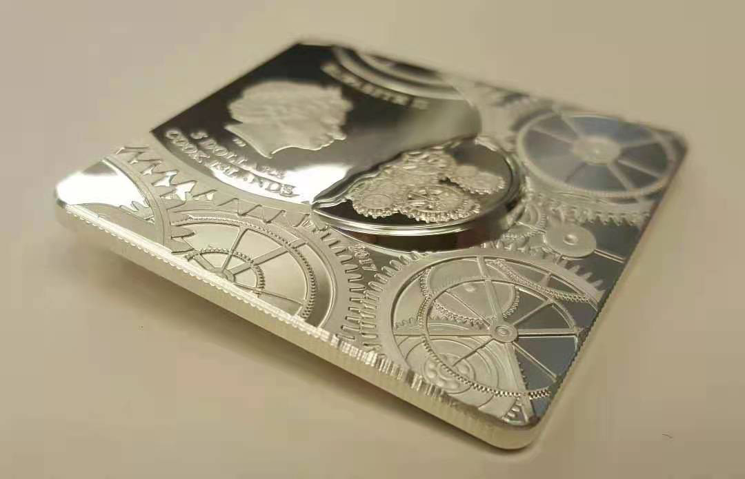 【币观天下】第150期钱币拍卖 库克2017年时间胶囊新概念扭曲银币 