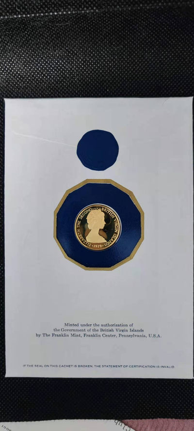 【随心拍&Getcoins】金币专场 拍卖第九十二期   英属维尔京1979年100元金币纪念佛朗西斯德雷克爵士