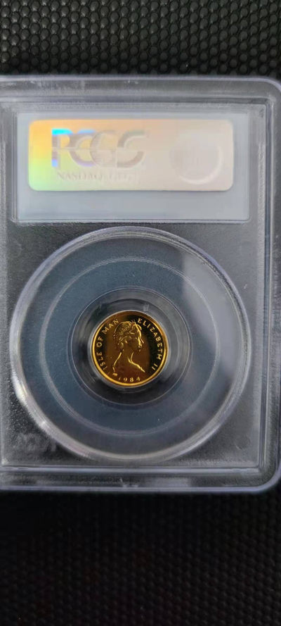 【随心拍&Getcoins】金币专场 拍卖第九十二期   马恩岛1984年天使金币首年版1/20盎司