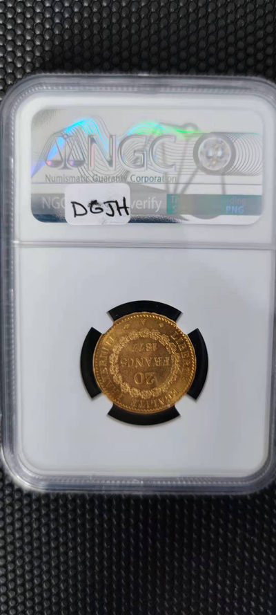 【随心拍&Getcoins】金币专场 拍卖第九十二期   法国1877年天使金币20法郎