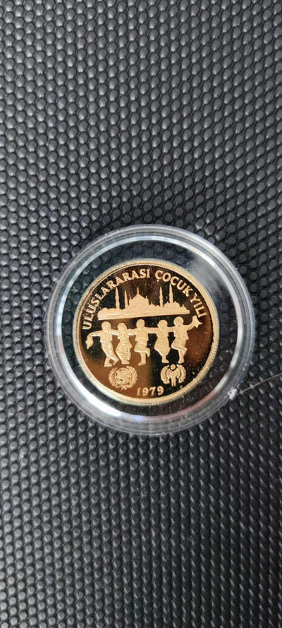 【随心拍&Getcoins】金币专场 拍卖第九十二期   土耳其1979年10000里拉儿童年金币