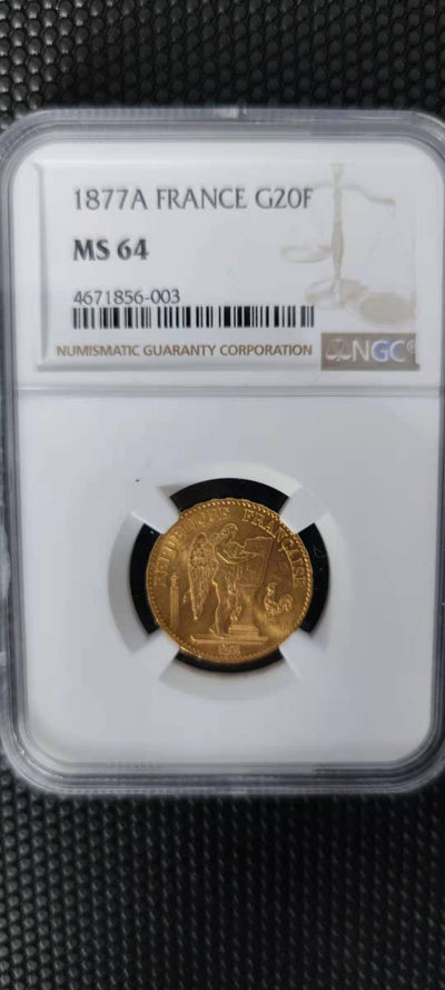 【随心拍&Getcoins】金币专场 拍卖第九十二期   法国1877年天使金币20法郎