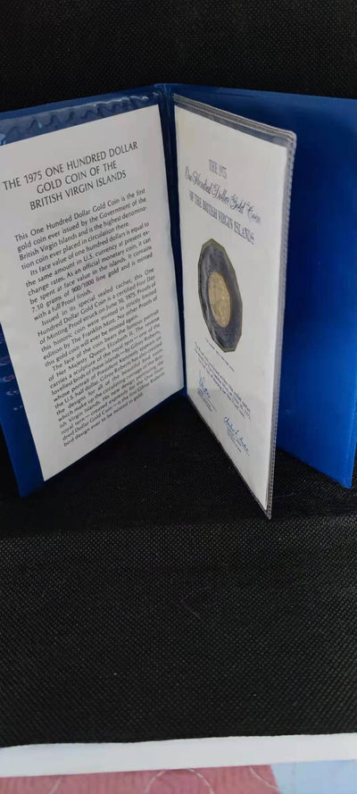 【随心拍&Getcoins】金币专场 拍卖第九十二期   英属维尔京1975年100元金币王燕图案