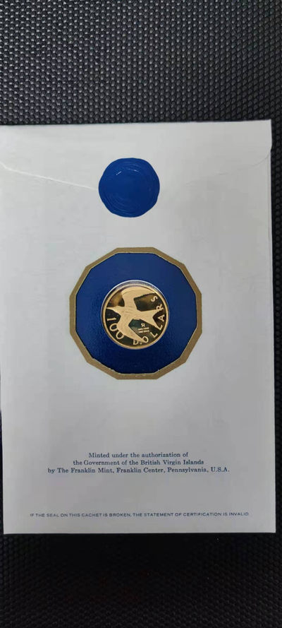 【随心拍&Getcoins】金币专场 拍卖第九十二期   英属维尔京1975年100元金币王燕图案