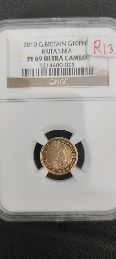 【随心拍&Getcoins】金币专场 拍卖第九十二期   英国2010年不列颠女神金币