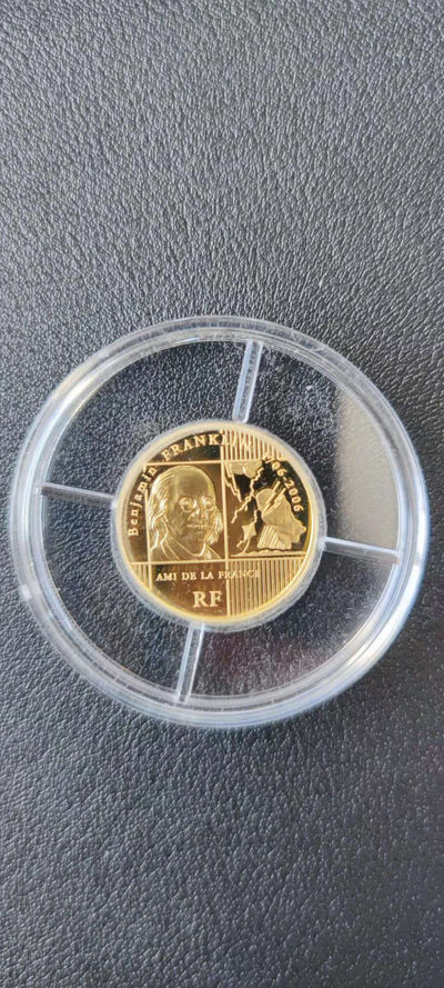 【随心拍&Getcoins】金币专场 拍卖第九十二期   法国2006年本杰明富兰克林300周年金币