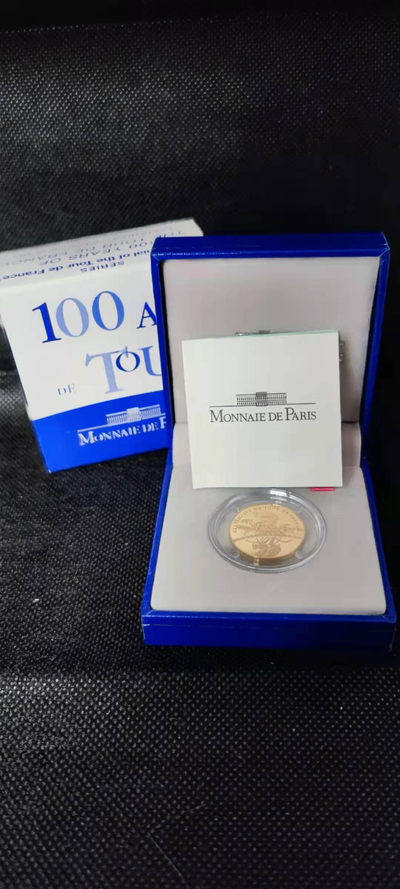 【随心拍&Getcoins】金币专场 拍卖第九十二期   法国2003年10法郎金币“环法自行车赛百年纪念” 