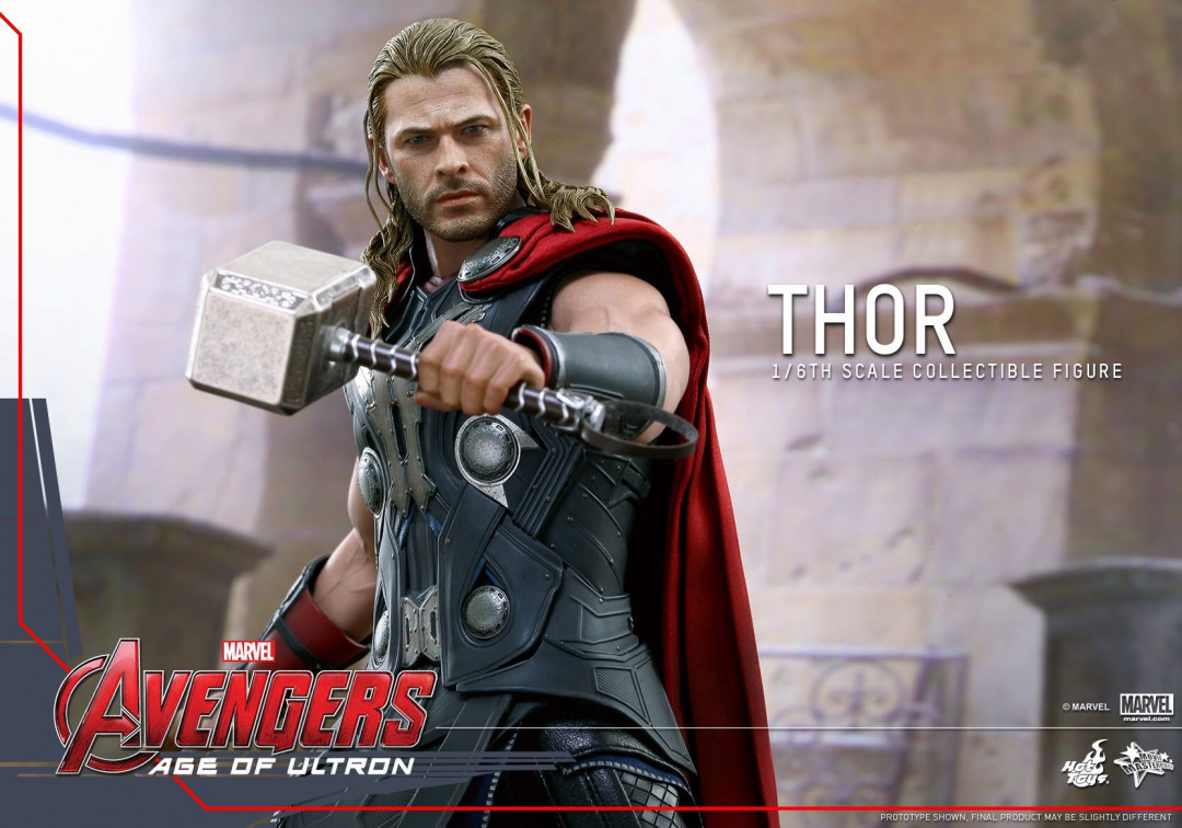 零元拍：Hottoys ：1/6 MMS306《复仇联盟2-奥创纪元》-雷神THOR 4.0