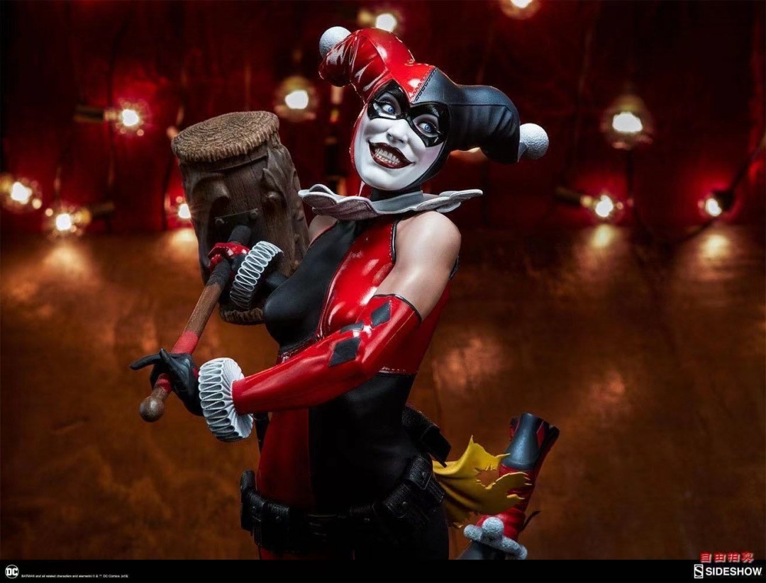 零元拍：Sideshow ：20寸 小丑女 Harley Quinn/哈莉.奎茵 雕像（300474）