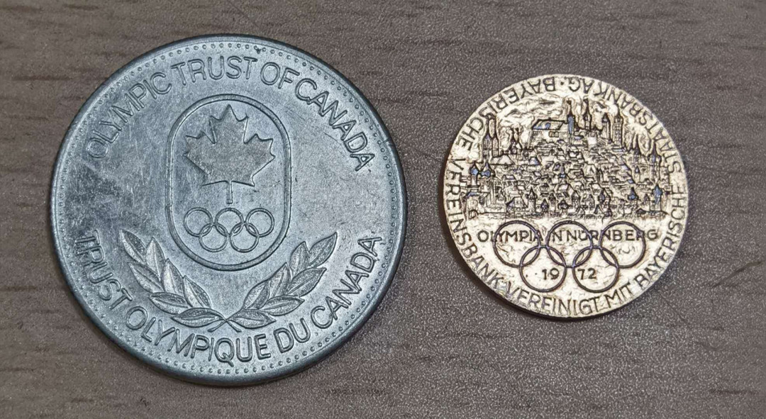 马甸外币专卖微拍第五十三期，外国非贵金属纪念币流通币专场，陆续上新欢迎关注 奥运纪念章2枚