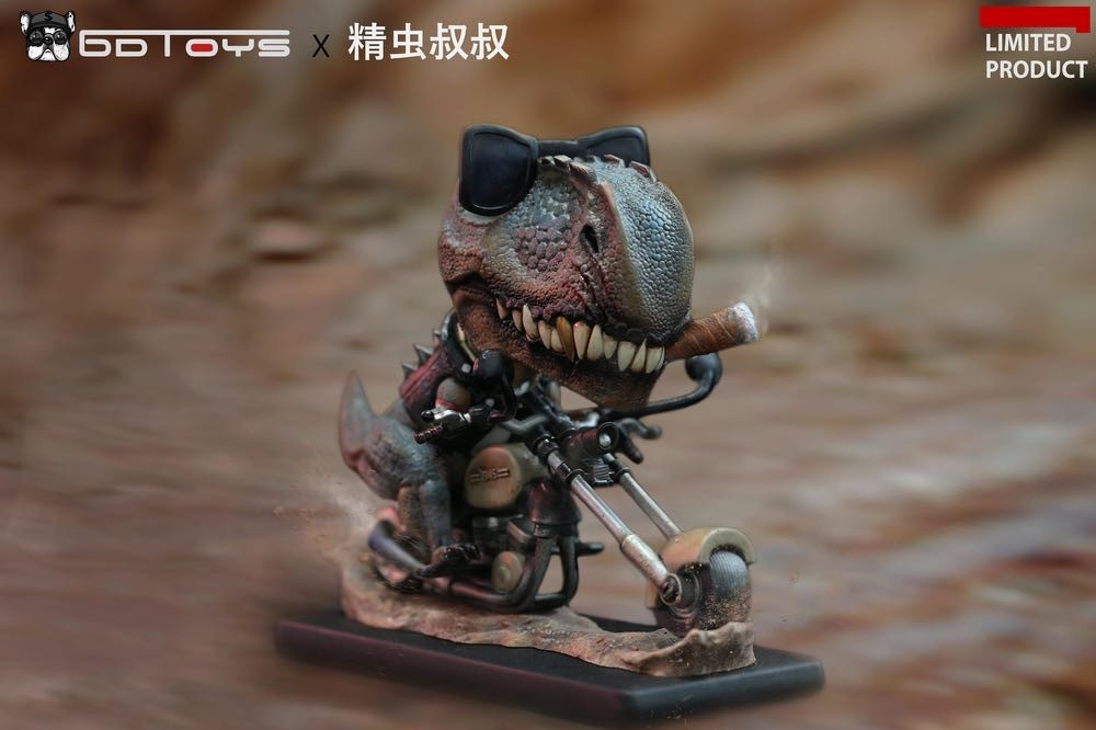 零元拍：BDTOYS X 精虫叔叔 BD004 动物都市系列 在路上 霸王龙机车，ZLP8，全新未拆