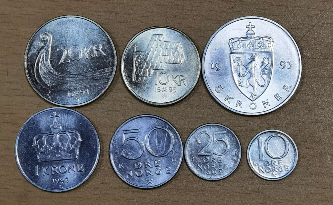 马甸外币专卖微拍第五十三期，外国非贵金属纪念币流通币专场，陆续上新欢迎关注 挪威