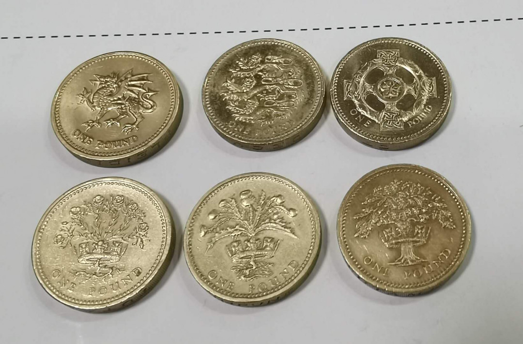 马甸外币专卖微拍第五十三期，外国非贵金属纪念币流通币专场，陆续上新欢迎关注 六枚1英镑不重样