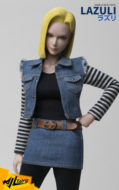 零元拍：Wjltoys：1/6 龙珠 女改 LAZULI 可动人偶，全新未拆
