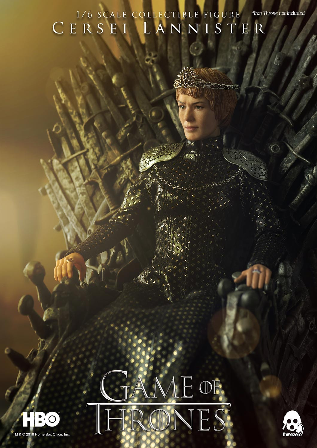 零元拍：ThreeZero 3z0064 1/6 《权力的游戏》- Cersei Lannister/瑟曦·兰尼斯特